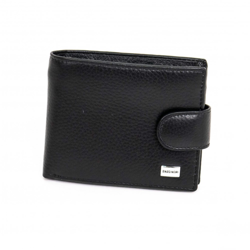 Мъжки портфейл ENZO NORI модел LEON естествена кожа кафяв